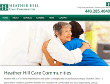Tablet Screenshot of heatherhill-care.net